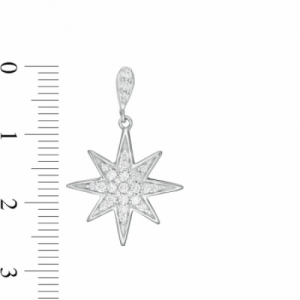 Серьги из серебра с бриллиантом