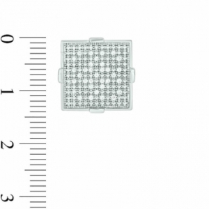 Серьги-гвоздики из белого золота 585 пробы с бриллиантом