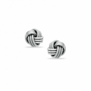 Серьги-гвоздики из белого золота 585 пробы