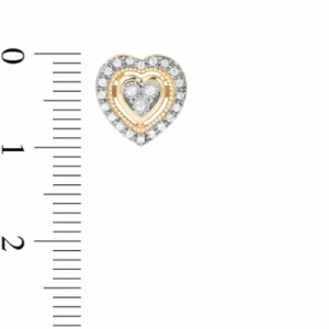 Серьги-гвоздики из серебра 925 пробы с бриллиантом