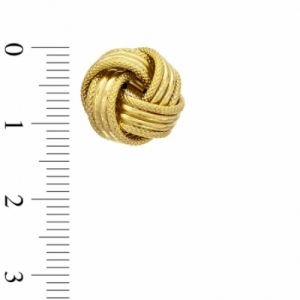 Серьги-гвоздики из желтого золота 585 пробы