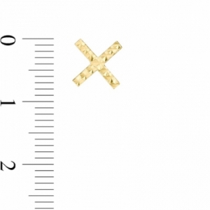 Серьги-гвоздики из желтого золота 585 пробы