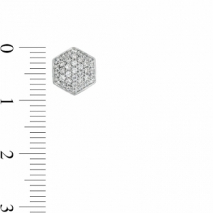 Серьги-гвоздики из серебра 925 пробы с бриллиантом