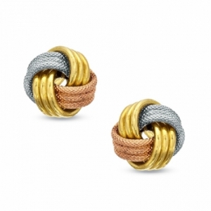 Серьги-гвоздики из золота 585 пробы