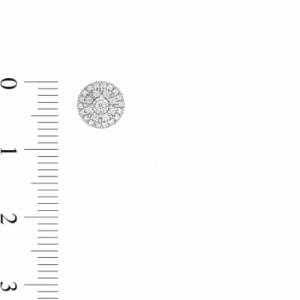 Серьги-гвоздики из серебра с бриллиантом
