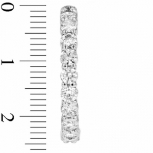 Серьги конго из белого золота 585 пробы с бриллиантом