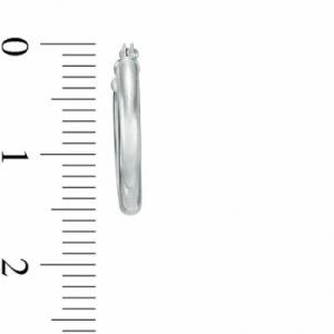Серьги конго из белого золота 585 пробы