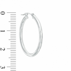 Серьги конго из белого золота 585 пробы