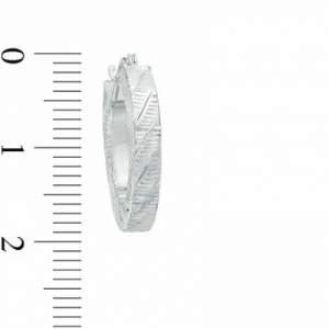 Серьги конго из белого золота 585 пробы
