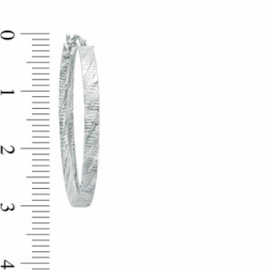 Серьги конго из белого золота 585 пробы