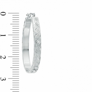 Серьги конго из белого золота 585 пробы
