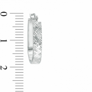 Серьги конго из белого золота 585 пробы