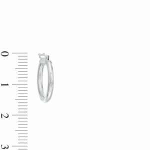 Серьги конго из белого золота 585 пробы