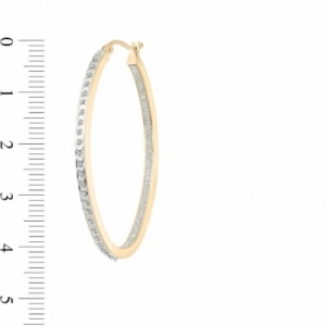 Серьги из серебра 925 пробы с бриллиантом