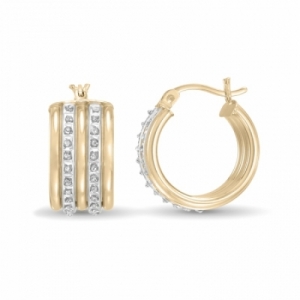 Серьги из серебра 925 пробы с бриллиантом