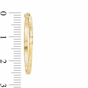 Серьги конго из желтого золота 585 пробы