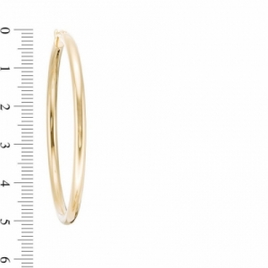 Серьги конго из желтого золота 585 пробы
