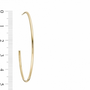 Серьги конго из желтого золота 585 пробы