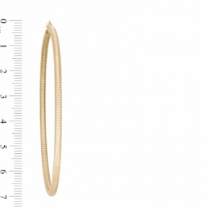 Серьги конго из желтого золота 585 пробы