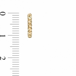 Серьги конго из желтого золота 585 пробы