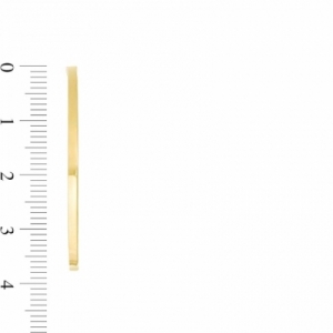 Серьги конго из желтого золота 585 пробы