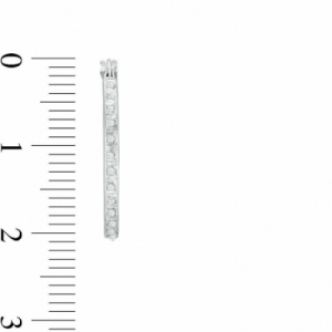 Серьги из серебра 925 пробы с бриллиантом