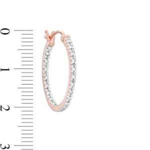 Серьги из серебра 925 пробы с бриллиантом