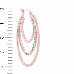 Серьги из серебра 925 пробы с бриллиантом
