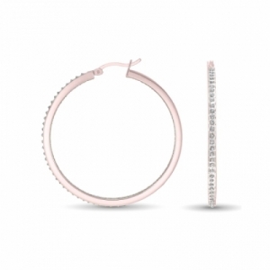 Серьги из серебра 925 пробы с бриллиантом