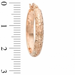 Серьги конго из красного золота 585 пробы
