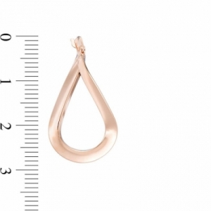 Серьги конго из красного золота 585 пробы