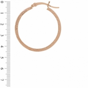 Серьги конго из красного золота 585 пробы