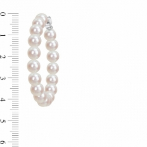 Серьги из серебра с белым жемчугом