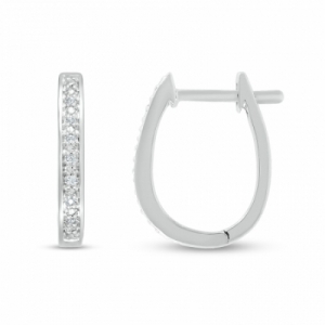 Серьги из серебра с бриллиантом