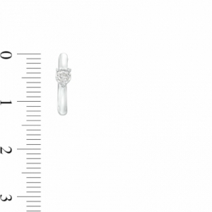 Серьги из серебра с бриллиантом