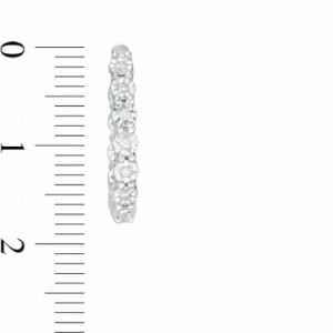 Серьги из серебра с бриллиантом