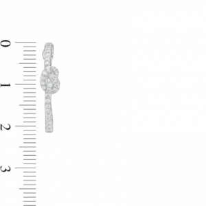Серьги из серебра с бриллиантом