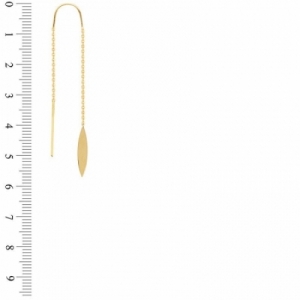 Серьги из желтого золота 585 пробы