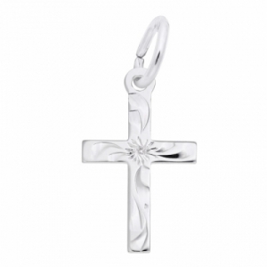 Подвеска-шарм "Крест" из серебра