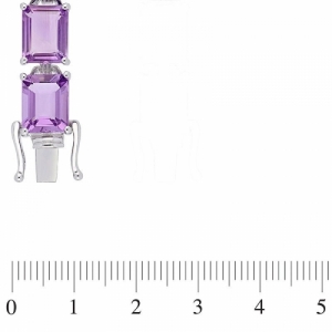 Браслет из серебра с аметистом