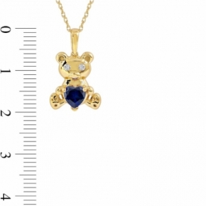 Колье из серебра 925 пробы с сапфирами
