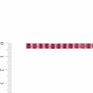 Колье из серебра 925 пробы с рубином