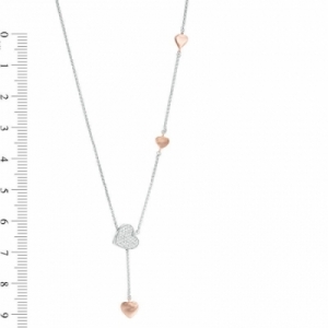 Колье из серебра 925 пробы с бриллиантом