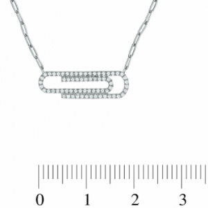 Колье из серебра с бриллиантом