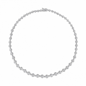 Колье из серебра с бриллиантом